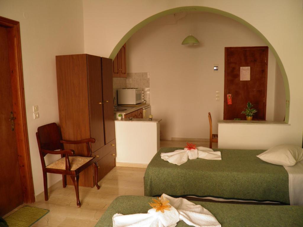 Mirsini Pansion Hotel Karterados  Kamer foto